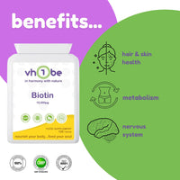 vh1be Biotin 10000µg 120 Tablets