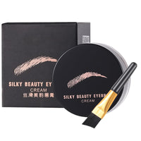 AuraAnge Waterproof Eyebrow Pomade Gel with Brush - Long Lasting, Tinted, Transfer-Proof, Sweat Resistant, Quick Drying - Professional Makeup in Dark Brown