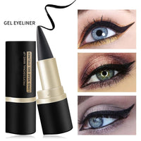 EHIOG Black Eyeliner, Dry Smudge Proof Eyeliner, Eyeliner Pen Gel, Waterproof Smudge-proof Lasting Makeup for Create All Eye Shapes Liner