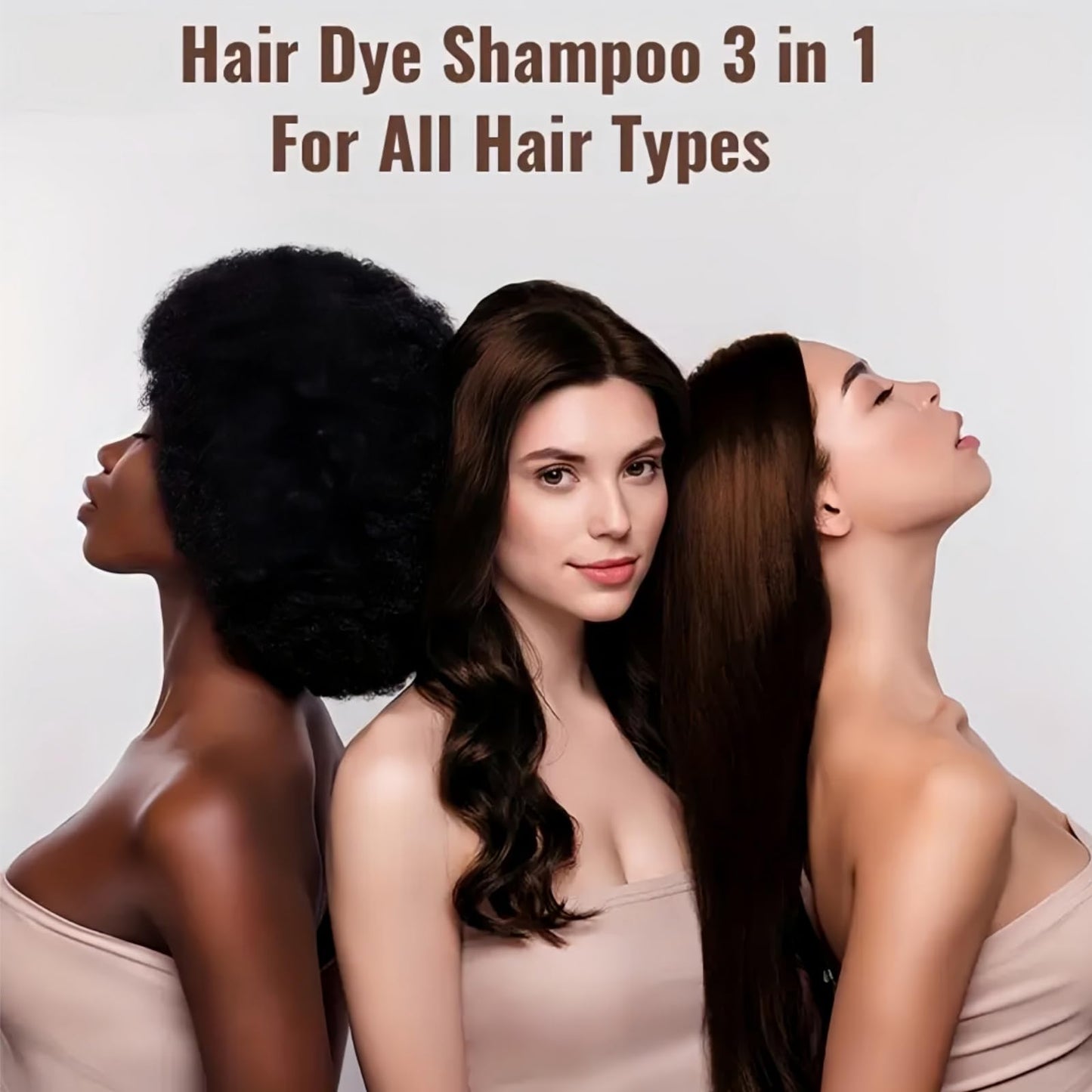 SingHao Polar Hair Dye Shampoo,Hair Color Sha/mpoo 3 in 1,Polar Ha/ir Care,H/air Colour Sham/poo for Women Grey Ha/ir Coverage,Home Ha/ir Dy/e Pu/re Plant Extract,Hai/r Care Instant Dye Shampoo(Black)
