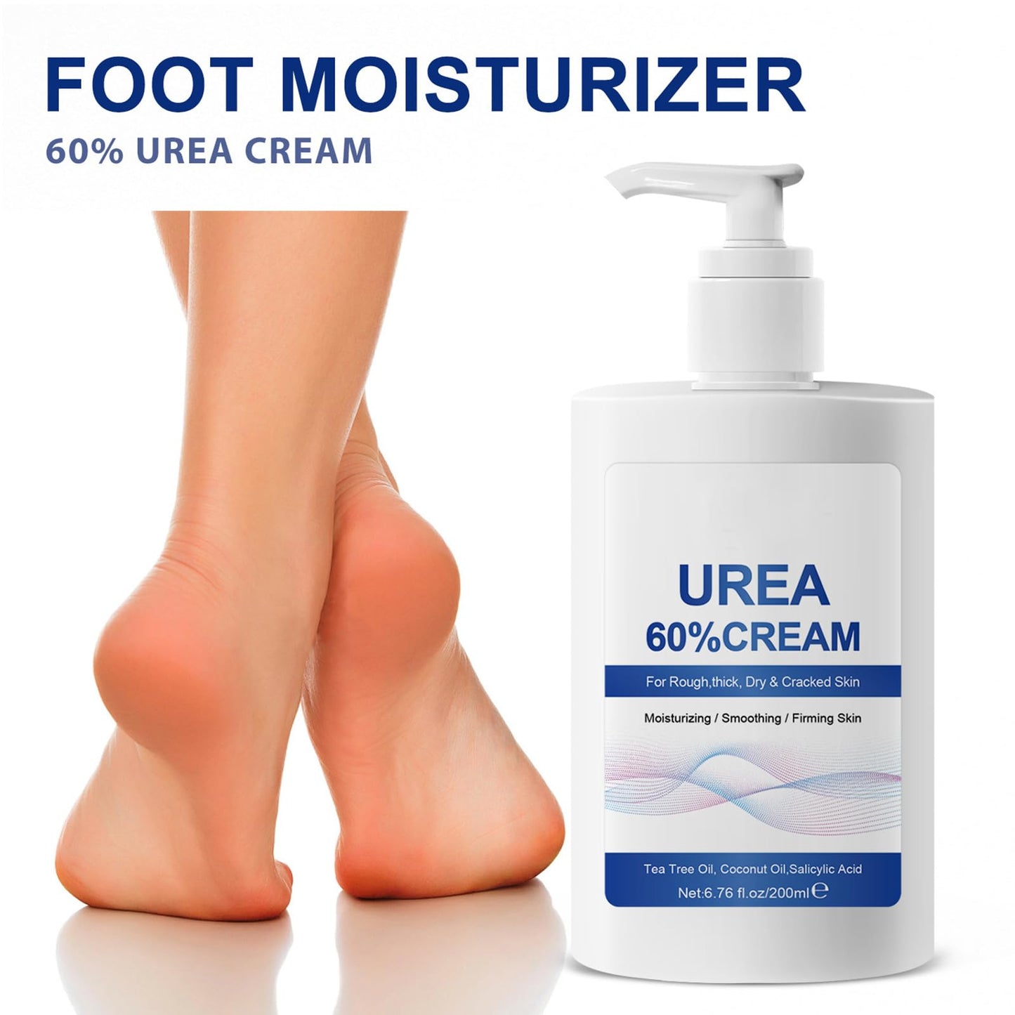 Generic 60% Urea Cream,Cracked Heel Repair Cream For Feet and Hand,Foot Cream for Cracked Heels and For Dry And Hard Skin Dry Skin,Urea Cream 60 Percent for Feet,Maximum Strength for Hand, Foot and Body Care