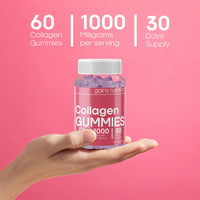 Marine Collagen Gummies High Strength with Biotin & Zinc, Type 1 Hydrolysed Collagen Peptides