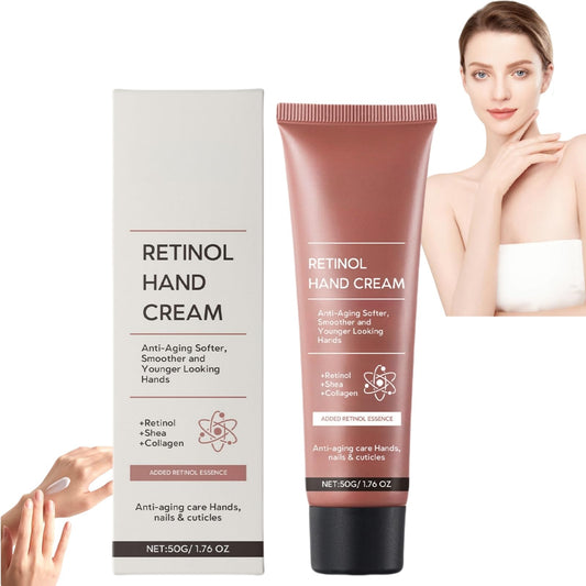 Jinjiar Retinol Hand Cream,Firming Anti-Aging Hand Lotion,Relief Intense Moisture Hand Balm,Moisturizer for Dry Cracked Hands,Anti Aging Hand Cream,Retinol Hand Balm Anti Aging,Protects Skin&Nails
