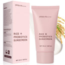 BoloShine Rice Sunscreen SPF 50+, Probiotics Rice Moisturizing Suncream for Face Body, Protects & Brightens Skin, Reduces Blemishes, Non-Greasy, For All Skin Types(50g/1.69oz.)