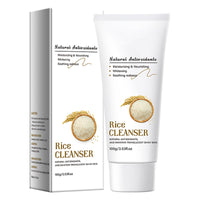 ISBEAUSOLS Rice Face Cleanser - Natural Rice Facial Cleanser for Deep Cleansing