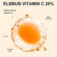 ELBBUB Premium 20% Vitamin C Serum For Face with Hyaluronic Acid, Retinol & Amino Acids - Boost Skin Collagen, Brighten Hydrate & Plump Skin, Anti Aging & Wrinkle Facial Serum, 60 ml