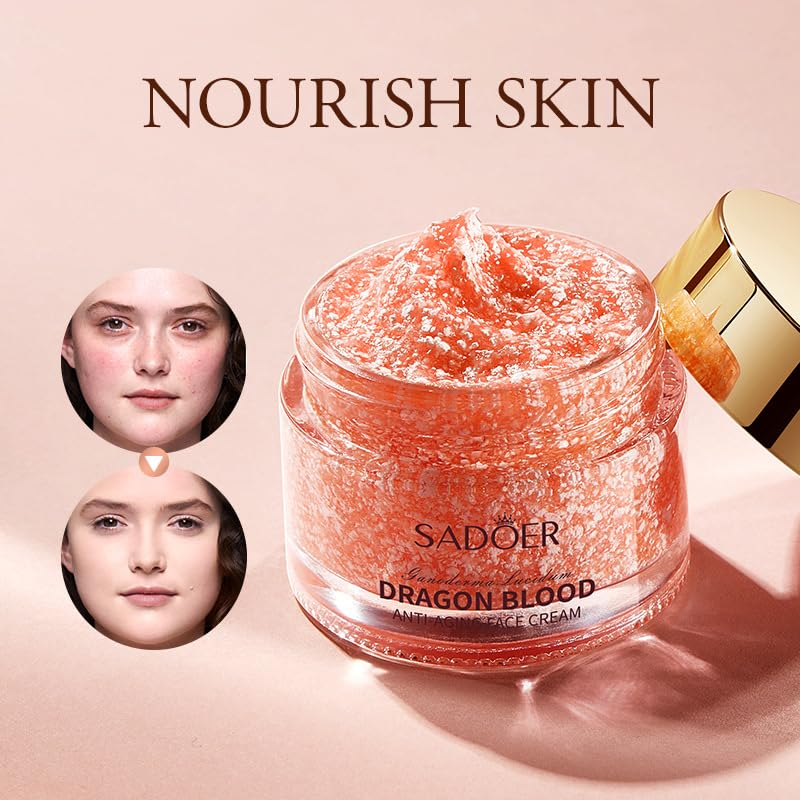 Dragons Blood Easy Cream, Retinol Placenta Dragon Blood Cream, Skincare Face Repairs Skin Firm Anti-wrinkle Cream, Moisturizer Nourishing Rejuvenating Cream
