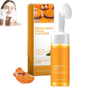 Bavooty Turmeric Foaming Cleanser,Turmeric Face Cleanser,Turmeric Face Wash,Brightening Turmeric Face Cleanser,Deep Cleansing Foaming Turmeric Oil Cleanser for All Skin,Deep Cleansing of Face Skin(100ML)