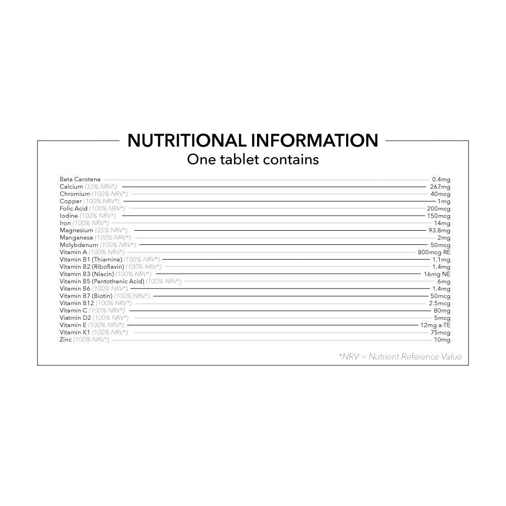 Transforme Multivitamins & Minerals Formula | 365 Tablets (Up to 1 Year Supply) | 24 Multivitamins with Iron and Minerals for Men and Women | Multivitamin Tablets Suitable for Vegans