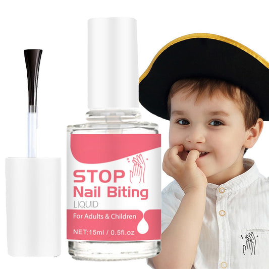 Stop Biting Your Nails with Fast, Clear Varnish with Treatment Benefits for Adults & Children,Acting Anti Nail Biting Nail Polish, Prevent Nail Biting with Easy Application