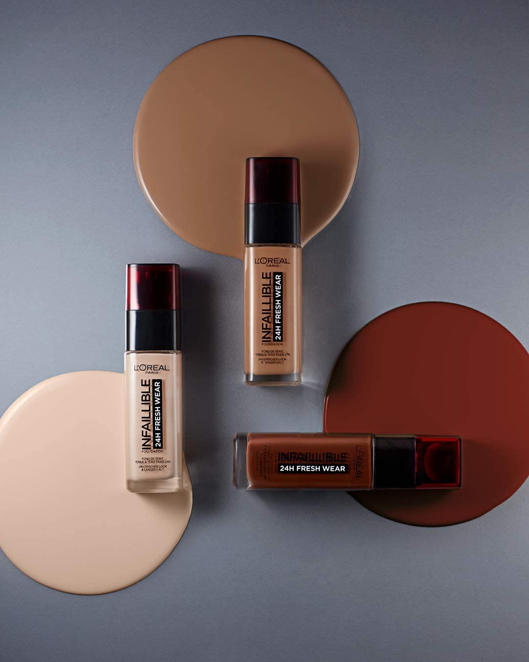 L'Oreal L'Oréal Paris Infallible 24hr Fresh Wear Liquid Foundation - 220 Sand, Pack of 3 (3 x 30 ml)