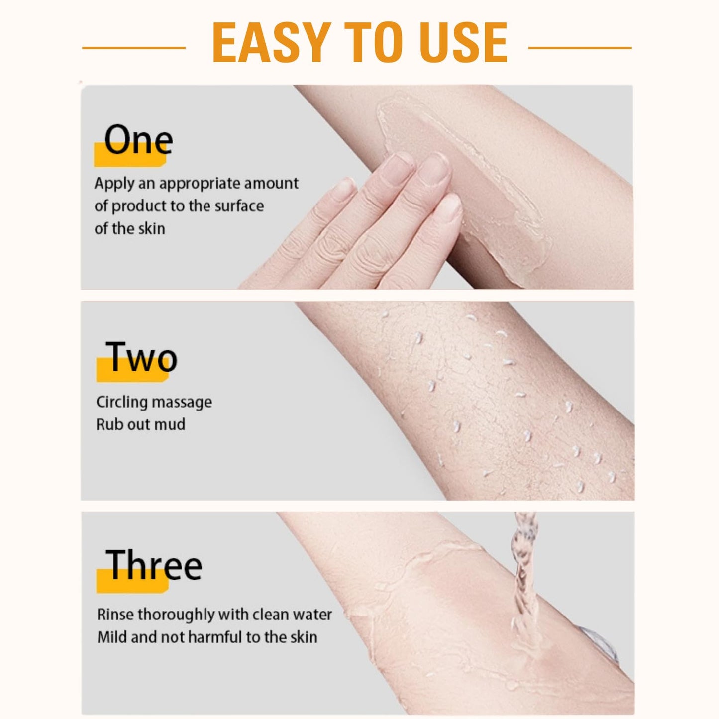 Trendyfave Orange Face Exfoliator, Vitamin C Face Scrub, Mild Exfoliating Face Wash, Orange Exfoliating Gel For Brightening Skin, Exfoliating Scrub Remove Dead Skin For Smooth & Radiant - Face & Body &Knee