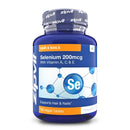 Zipvit Selenium 200mcg with Vitamins ACE, 180 Vegan Tablets, High Strength Selenium Supplement, Supports Hair and Nails, Immune System and Thyroid Function, 6 Month Supply, UK Supplier