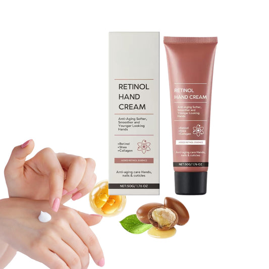 AHVKNU Retinol Hand Cream,Retinol Anti-Aging Hand Lotion,Retinol Moisturizer with Shea Butter & Collagen for Smooth, Youthful Looking Hands, Nails & Cuticles.Relief Intense Moisture Hand Cream for Women Men