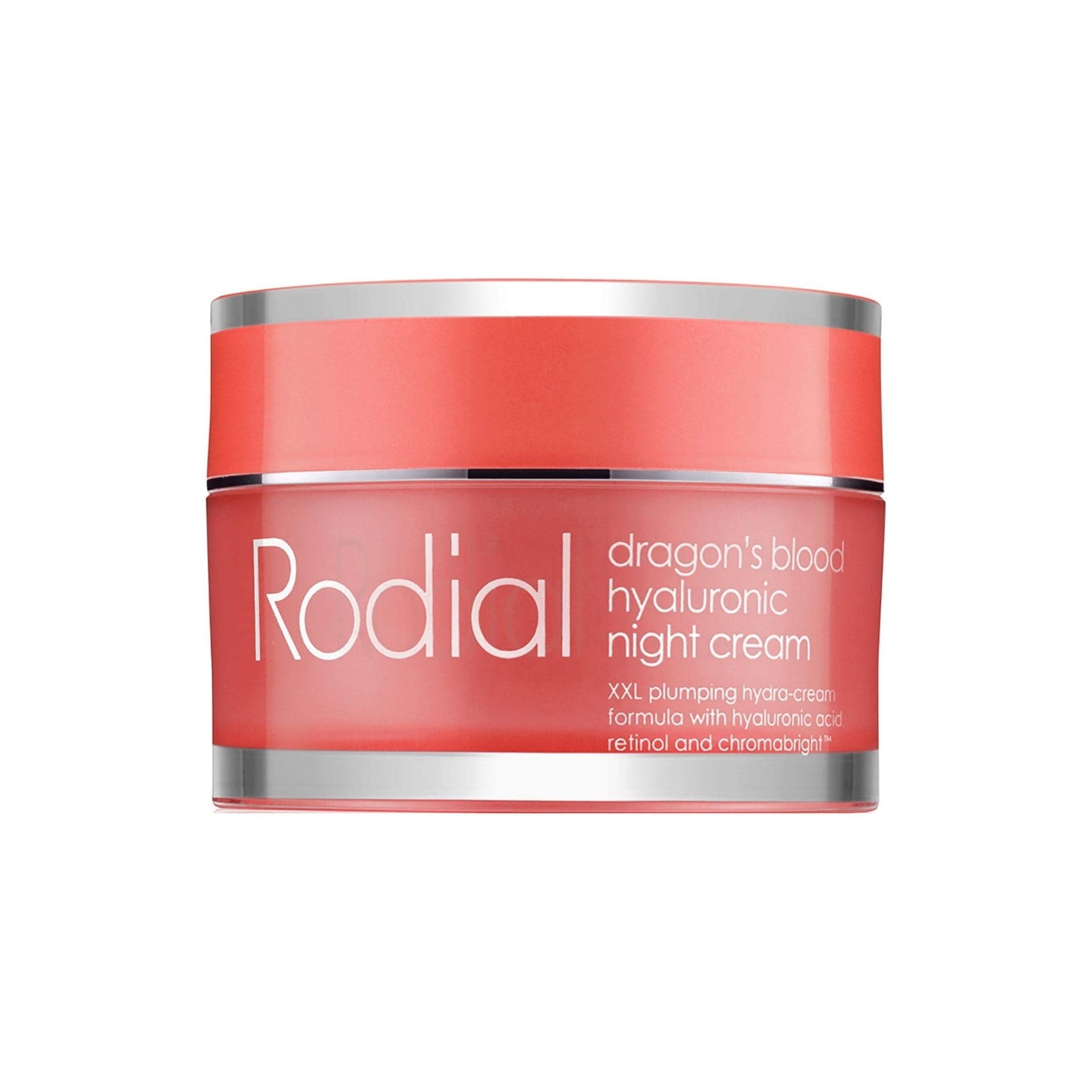 Rodial Dragon's Blood Hyaluronic Night Cream 50ml – Anti-Aging Night Cream with Hyaluronic Acid, Hydrating & Plumping Formula