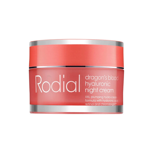 Rodial Dragon's Blood Hyaluronic Night Cream 50ml – Anti-Aging Night Cream with Hyaluronic Acid, Hydrating & Plumping Formula