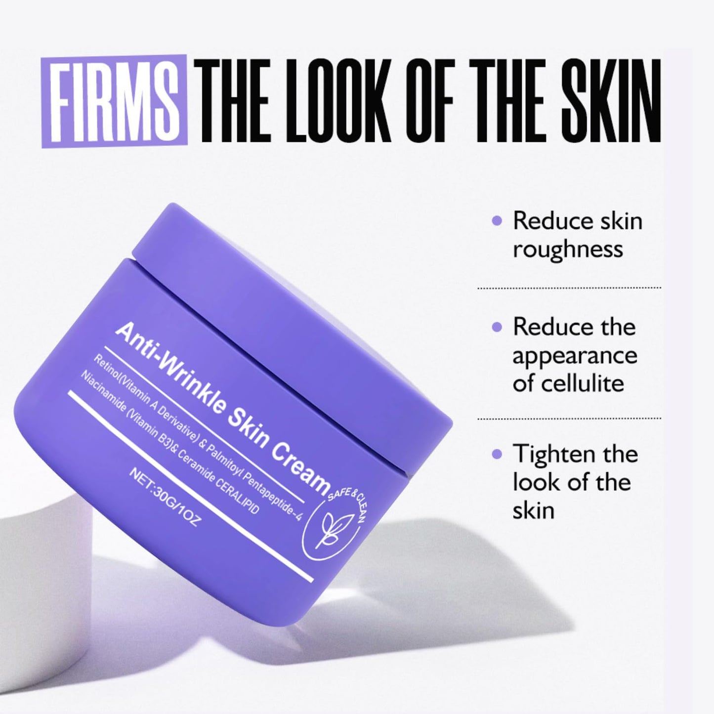 ISBEAUSOLS 2PCS Get-Dreamy Overnight Firming Cream, Toning Body Moisturiser, Anti-Wrinkle Skin Tightening Whip, Retinol Vitamin B3 Firming Cream for Loose Skin, Boosts Elasticity & Smooths Texture Face Cream