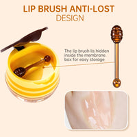 Leogony 3PCS Honey Pot Lip Balm Set, Moisturizing Strawberry Honeybalm Lip Balm, Repair Honey Bee Lips Balm Uk