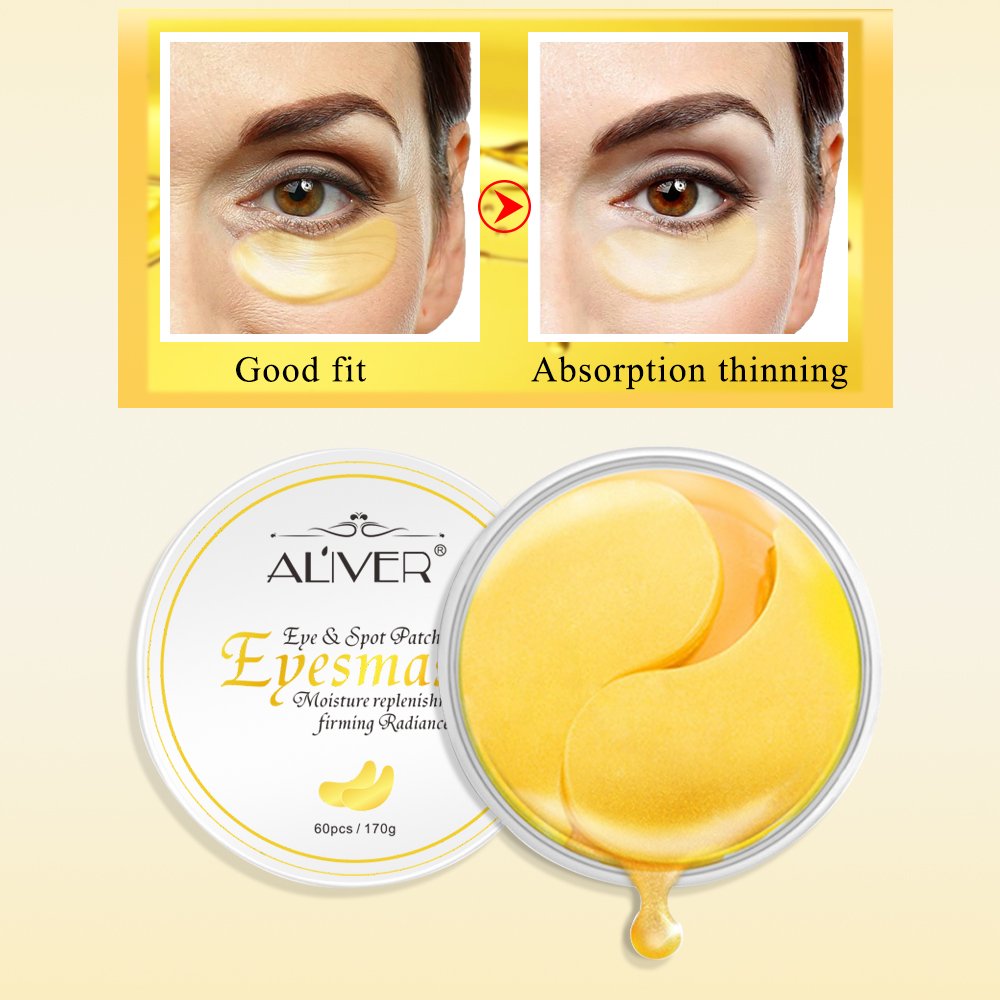 ZODENIS Under Eye Patches (20 Pairs) - 24K Gold Mask Amino Acid & Collagen, for Care, Masks Dark Circles and Puffiness, Beauty Personal Care (Gold)