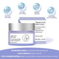 Nadiaen New Neck Firming Cream,Tighten & Lift Neck Cream Best Advanced Tightening and Repair Decolletage Cream Improving Neck Sagging Skin Reducing Wrinkles Skin Care Moisturizing Face Cream(50ml)