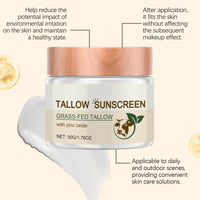 SingHao Beef Tallow Sunscreen SPF 50,Beef Tallow Balm for Skin,Sun Crea/m Face Moisturiser,Be/ef Tall/ow Skin Care,Tall/ow Balm Instant Sun Protection,SP/F 50 Face Moisturiser,Be/ef Tall/ow Cre/am Face Cream