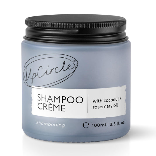 UPCIRCLE UpCircle Shampoo Crème with Rosemary Oil + Pink Berry – Gentle Formulation To Soothe + Cleanse – Coconut + Grapefruit oil – Natural, Vegan + Cruelty-Free