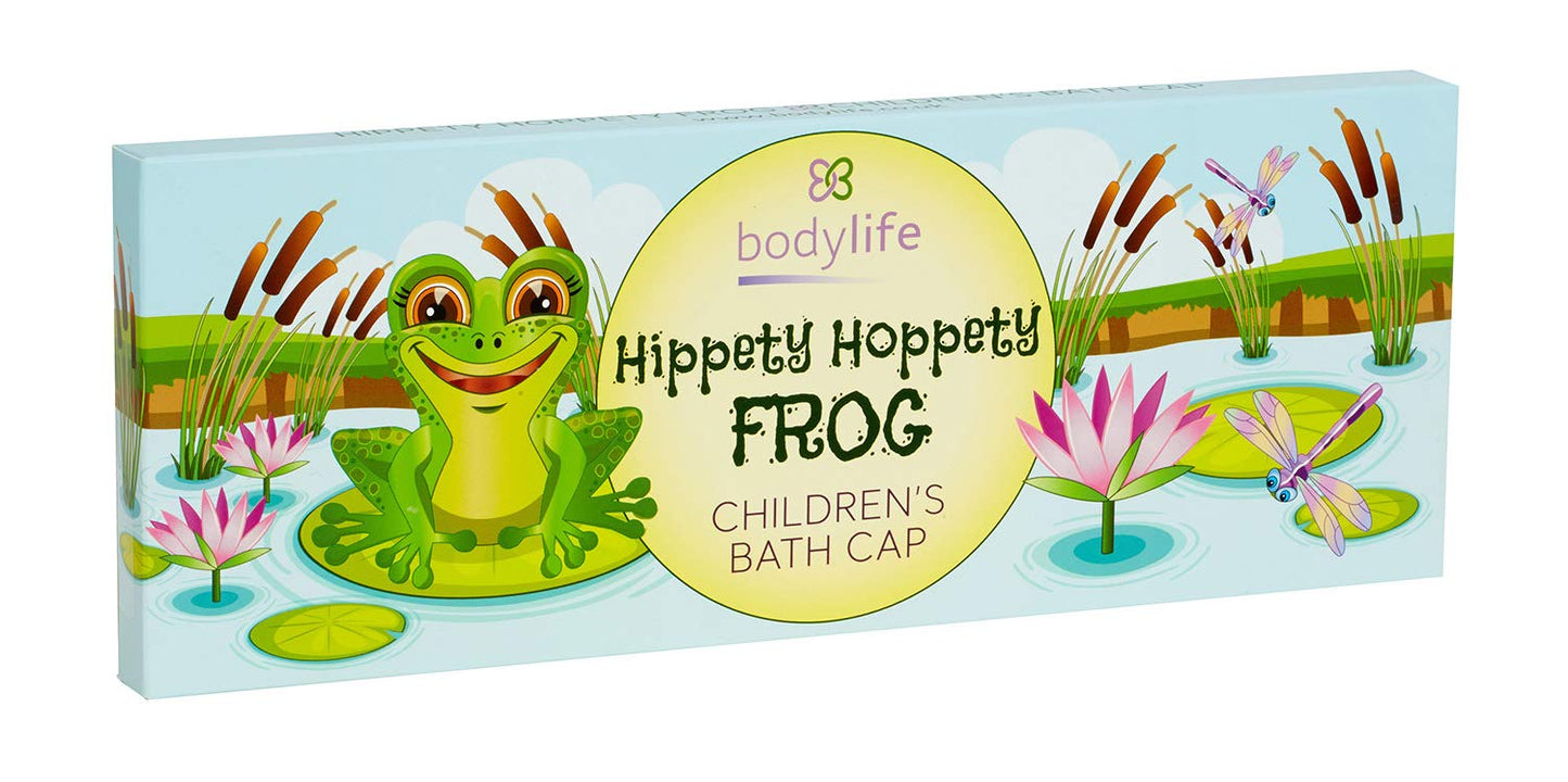 Bodylife Shower Cap Bath Cap Kids Hippety Hoppety Frog Double Layered 26cm
