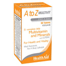 HealthAid A to Z Multivit - 90 Vegan Tablets, Pack of 1
