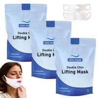 GMHLLES 3 Pieces Chinology Double Chin Lifting Mask, Chin Lift Mask, Moisturizes and Tightens the Skin, the Texture Is Light and Fits the Skin, and Changes the Jawline
