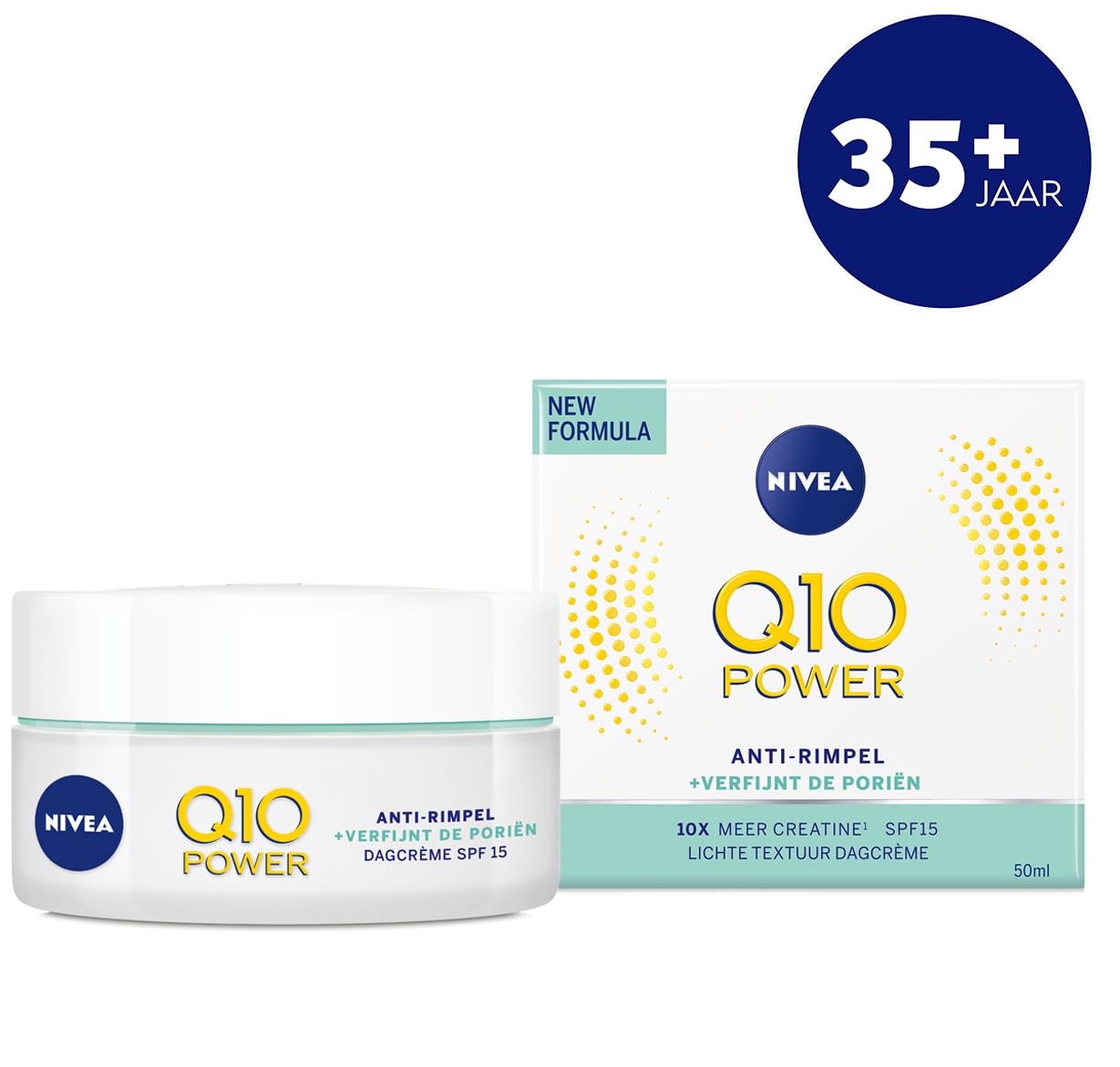 Nivea Anti-Wrinkle Day Cream Q10 Light Texture, 50 g