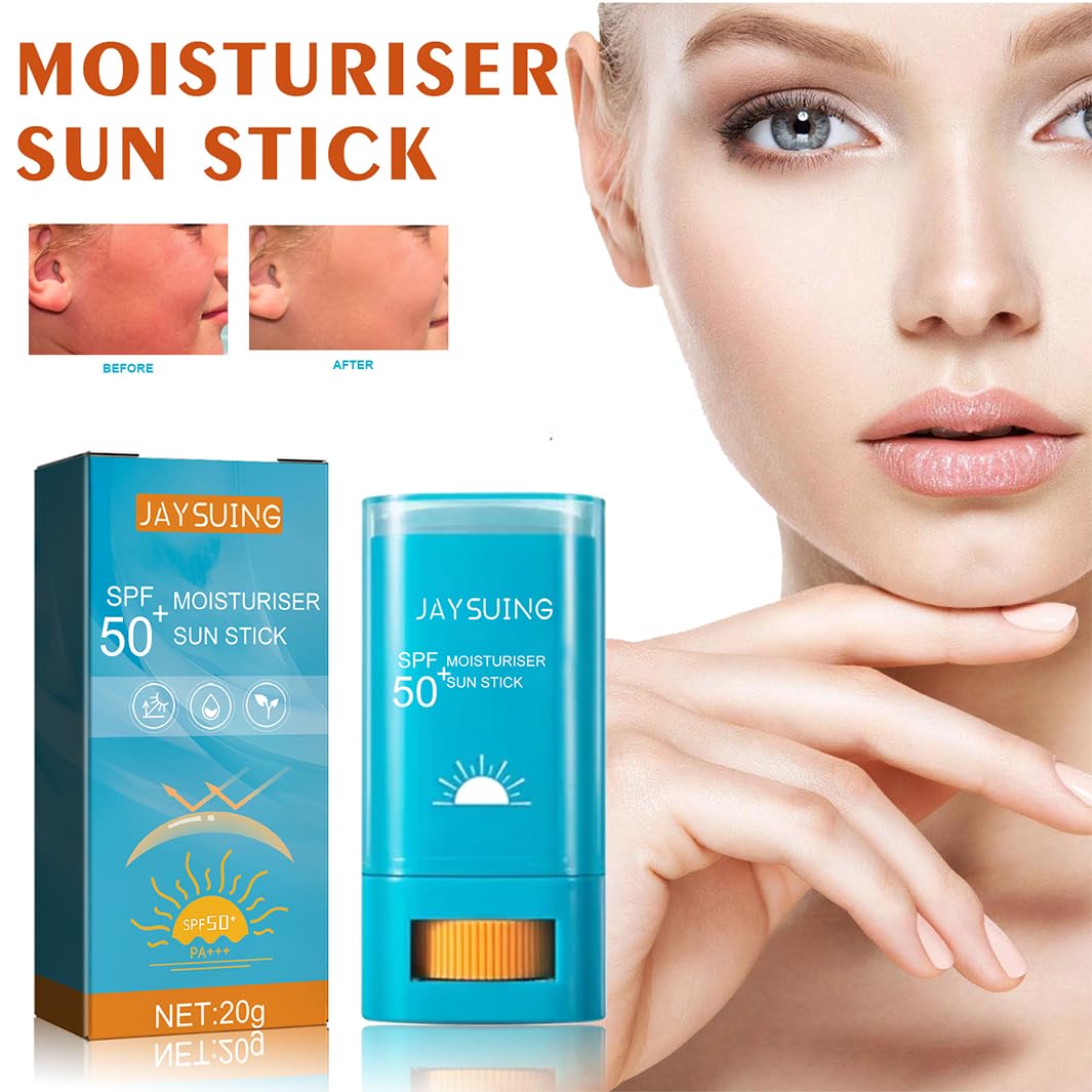 LEHYUKT Lnvisible Sunscreen Stick SPF 50 PA, Dry and Wet Skin Sunscreen Stick, Suitable for Face & Body, Waterproof and Sweat-Proof, Refreshing and Non-Sticky, Travel Sunscreens, Suitable for All Skin Types