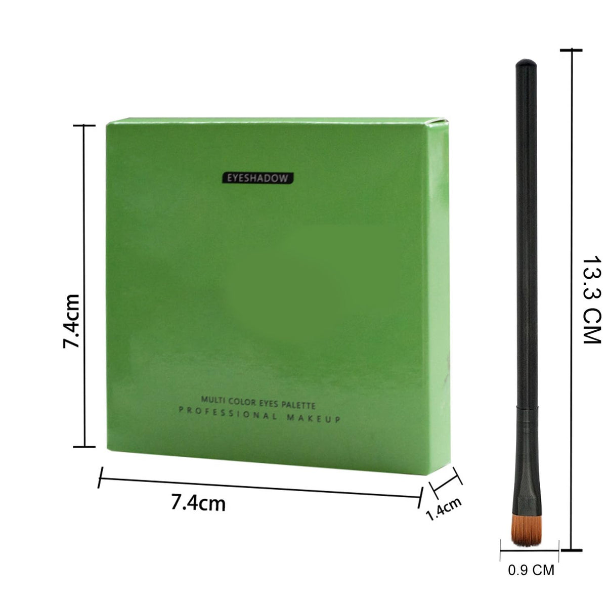 Generic Green Eyeshadow Palette, 9-Color Matte & Glitter Eyeshadow, Easy to Blend, Vibrant Highly Pigmented Eye Makeup Palettes, for Women Stunning Looks Any Occasion