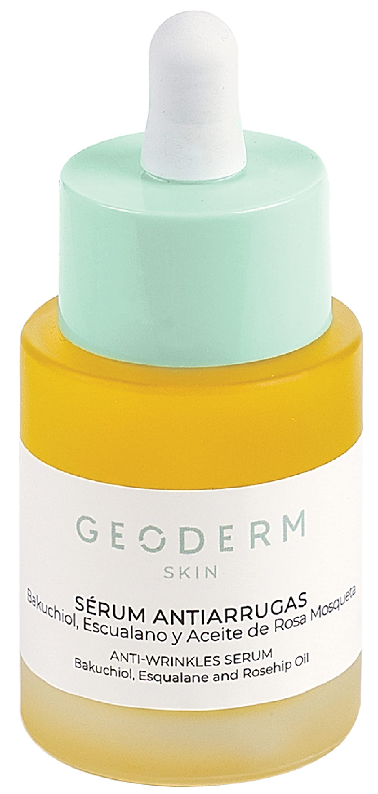 GEODERM SKIN Natural Anti-Wrinkle Serum - Corrects Wrinkles, Nourishes & Repairs With Bakuchiol, Ephenol & Husky Rose - For All Skin Types - 30ml