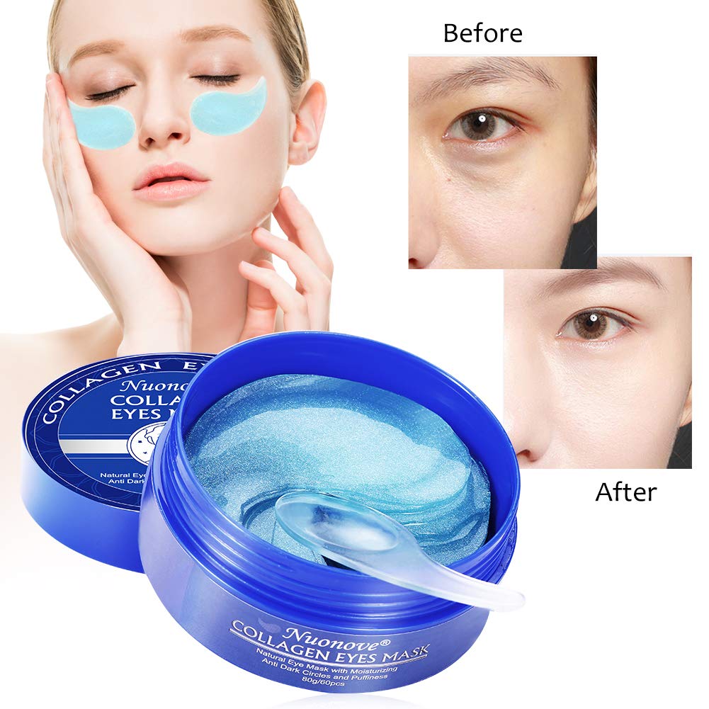 Nuonove Under Eye Mask, Collagen Eye Mask, Under Eye Patches, Eye Pads, Anti Aging Eye Patches with Collagen, For Brightens & Reducing Wrinkles, Dark Circles, Eye Bags and Puffiness/30 Pairs