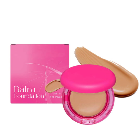 SHEBEEDO Peptide Bounce Balm Foundation, Medium Buildable Full Coverage Baked Foundation for Mature Skin, Age Defying Make Up for Older Women, Moisturizing Creamy Balm for All Skin Types (Natural Glow)