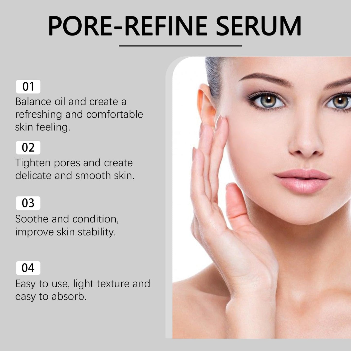 Cureluxe Minimizing Pores & Sebums Face Serum - Oil Control & Dark Spots Minimising Essence - Spicule Calm 1000 Pore-Refine + Heartleaf Extract, Deeply Purifies Pores, Relieve Irritation and Discomfort 30ml