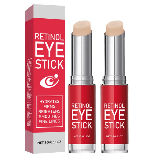 Bisienya 2 PCS Retinol Eye Cream,3g Retinol Dark Circle Eye Cream,Moisturizing and Firming,Anti-Aging,Suitable for Relieving Dark Circles and Puffiness