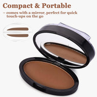 HERBINSOLS Eyebrow Stamp - Seal Stamp Eyebrow Powder - Waterproof Brow Stamp Kit - Creates Natural Looking Brows In Just 1 Second - Perfect For Makeup Beginners(Light Brown)