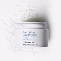 This Works Deep Sleep Beauty Soak 200g - Luxury Bath Salts with Muscle Soothing Minerals Magnesium and Zinc, with Vitamin E for Brigther Skin