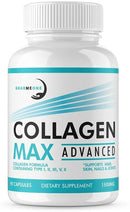 Premium Marine Collagen Supplements for Women, Ultra Potent Marine Collagen Capsules with Hyaluronic Acid and 1500mg Collagen Peptides per Serving to Support Joints, Hair, Skin, Nails & Bones