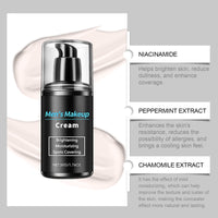 Men's Makeup Face Cream, Brightening Moisturiser for Men, Dark Spot Cream, Skin Lightening Cream, Hydrating Face Cream, Face Care for Even Skin Tone, Moisturizing, Spots Covering, Firming