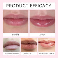 Fankayi 2PCS Lip Plumper Gloss for Fuller Lips,Plump/ify Lip Oil Plumper,Moisturizing Plumping Lip,Natural Lips Plumping Serums,Natural Lips Plum-ping Serums,Lip Oils,Li-p Plum-ping Serum