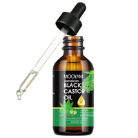 Jamaican Black Castor Oil 100% Pure for Hair Growth, Black Castor Essential Oil for Stronger Healthier Hair for Body & Face Eyebrows Growth, Skin Moisturizer & Massager Nail Care