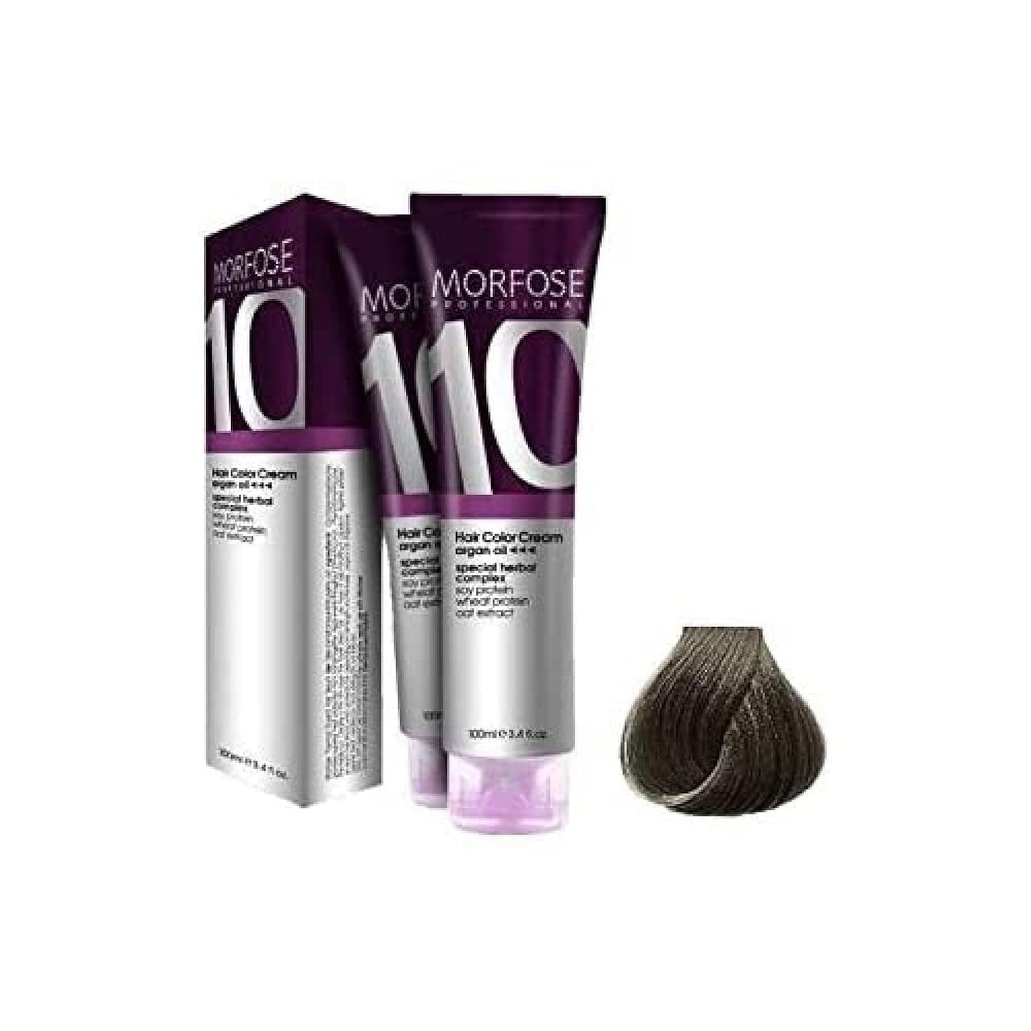 Morfose 10 Professional Hair Colour Cream 100 ml, No. 7.111 Extra Matte Natural Ash Auburn