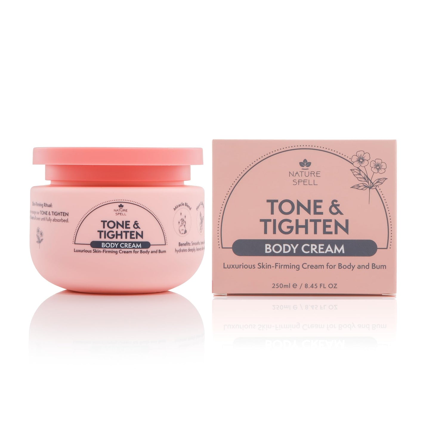 Nature Spell Tone & Tightening Body Cream, Vegan, 250ml