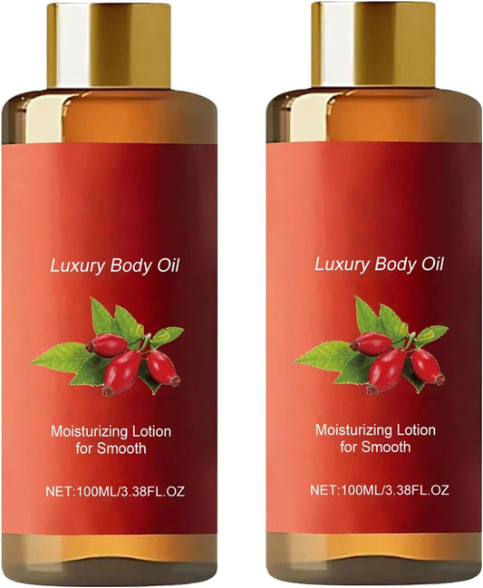 2Pcs Glow Remedy Oil Skin Tightening - Deep Moisturizing & Firming Body Lotion - Hydrating Firming Body Oil for Dry,Lines, Sagging Skin - MassageOil for Everyone After Shower
