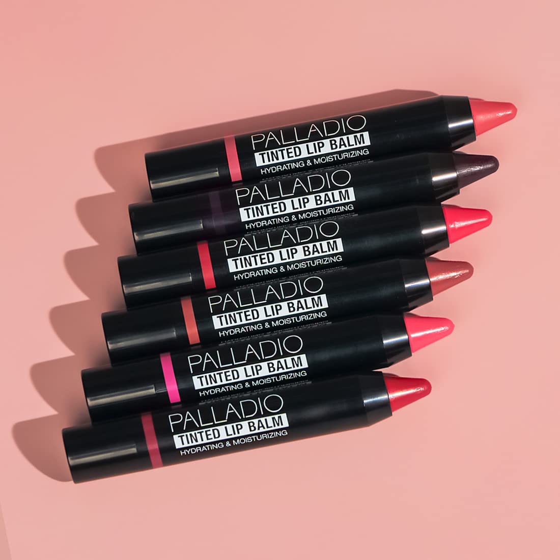 Palladio Tinted Lip Balm, Moisturizing and Conditioning Formula with Aloe & Shea Butter, Nourishing Vegan Chapstick For Cracked Lips, Apply Regularly to Dry Lips, Tinted Lip Moisturizer, (Sweet Peach)