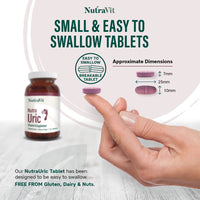 NUTRA URIC - 4000mg Montmorency Cherry| Ultra High Strength - 30 Cherry Tablets| Uric Acid Tablets/Supplement by NutraVit