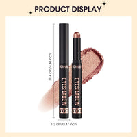 Difistik 8 Pcs Eyeshadow Stick Set, Shimmer Eye Shadow Pencil, Soft Smooth Cream With Matte Earth & Metal Colors, Waterproof Classy Shimmer Eye Shadow Sticks Set, for Daily Makeup & Special Occasions