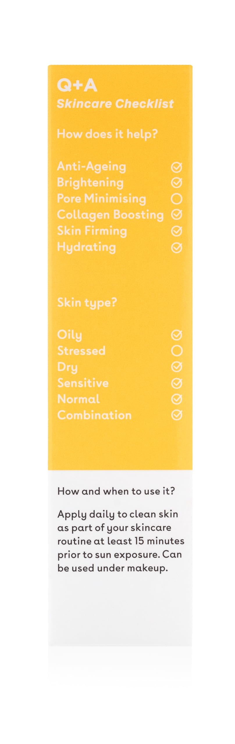 Q+A Peptide SPF 50 Anti-Ageing Daily Sunscreen (50ml), Broad-Spectrum UVA/UVB Protection with Pre-Peptides, Fragrance Free Skincare, Helps Prevent Signs of Ageing while Protecting from UV Damage